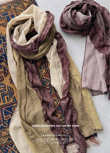 MZ958 HANDMADE PATCHWORK SCARF