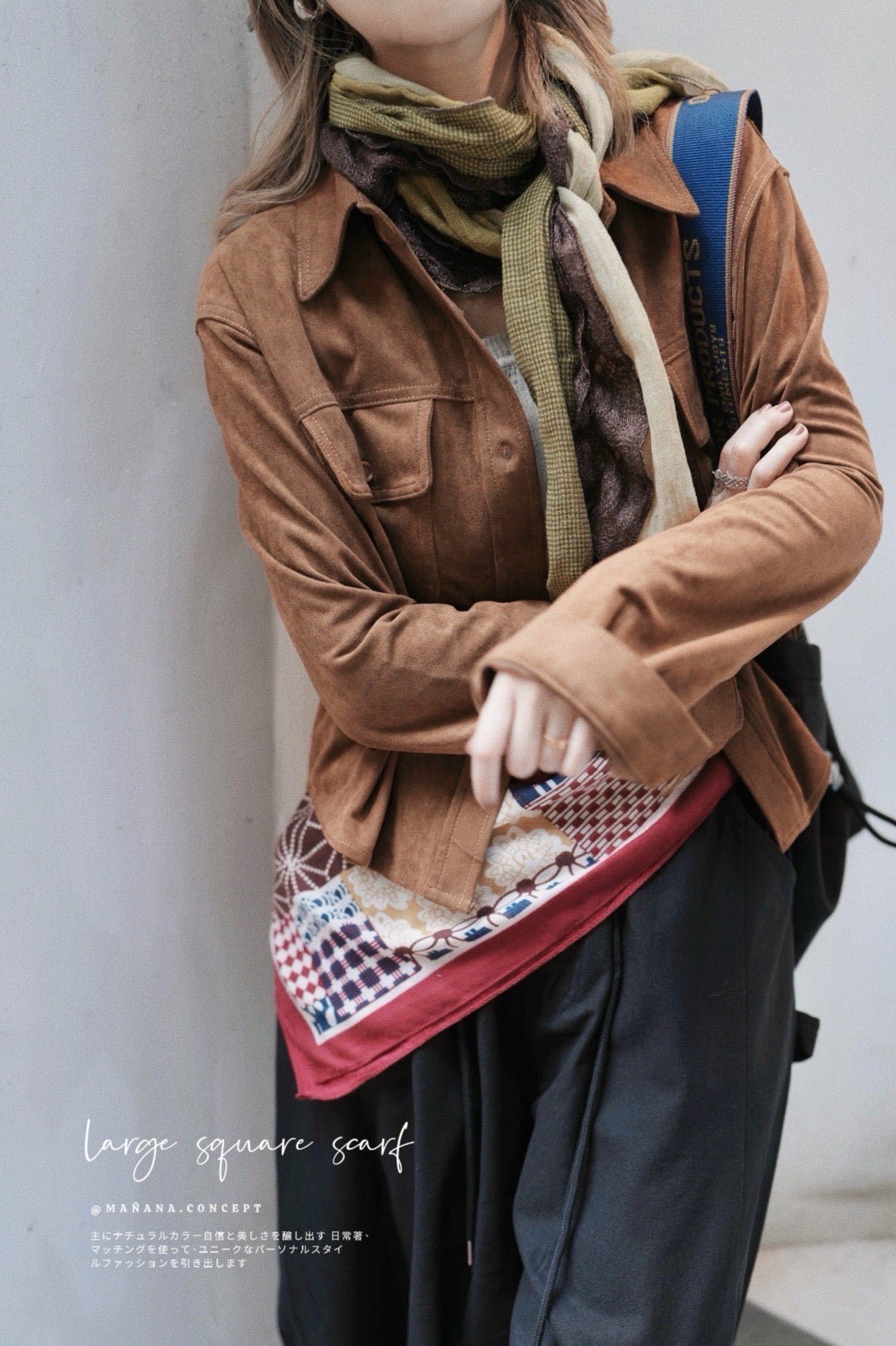 MZ960 LARGE SQUARE SCARF