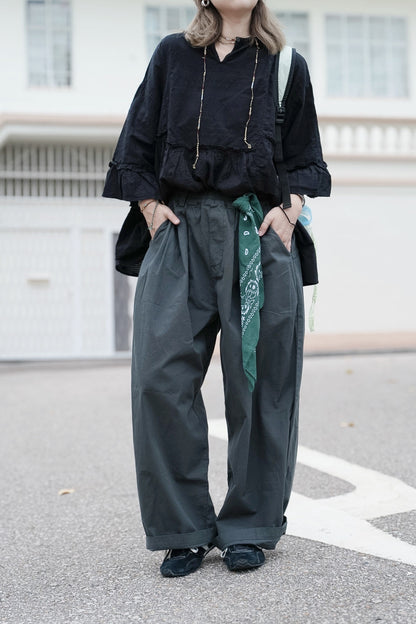 CB115 BUTTON-TABS VOLUME PANTS