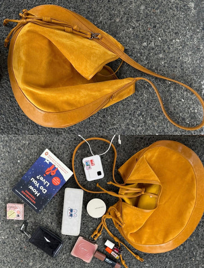 MZ899 CURVEE HOBO SUEDE BAG