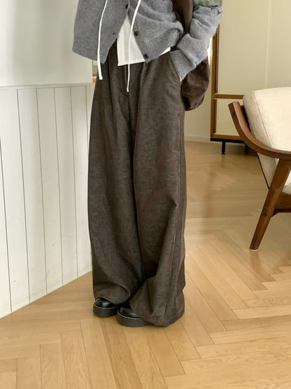 MZ861 ELASTIC WAIST CORDUROY PANTS