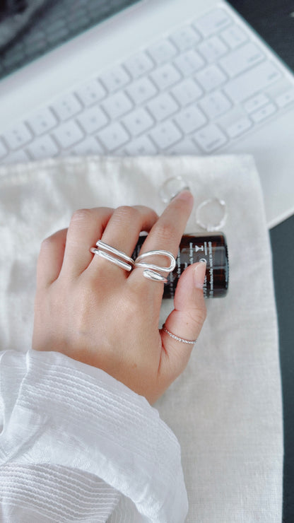 MZ831 SILVER 925 LAP RING