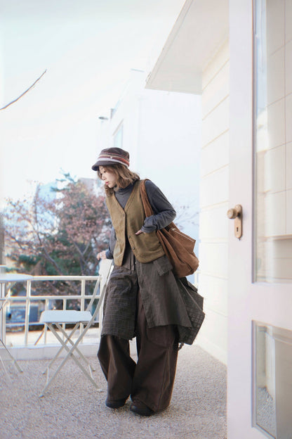 MZ934 SAINT SUEDE BAG WITH COINS BAG