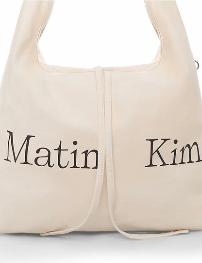 MATIN KIM - LOGO POINT ROUND ECOBAG