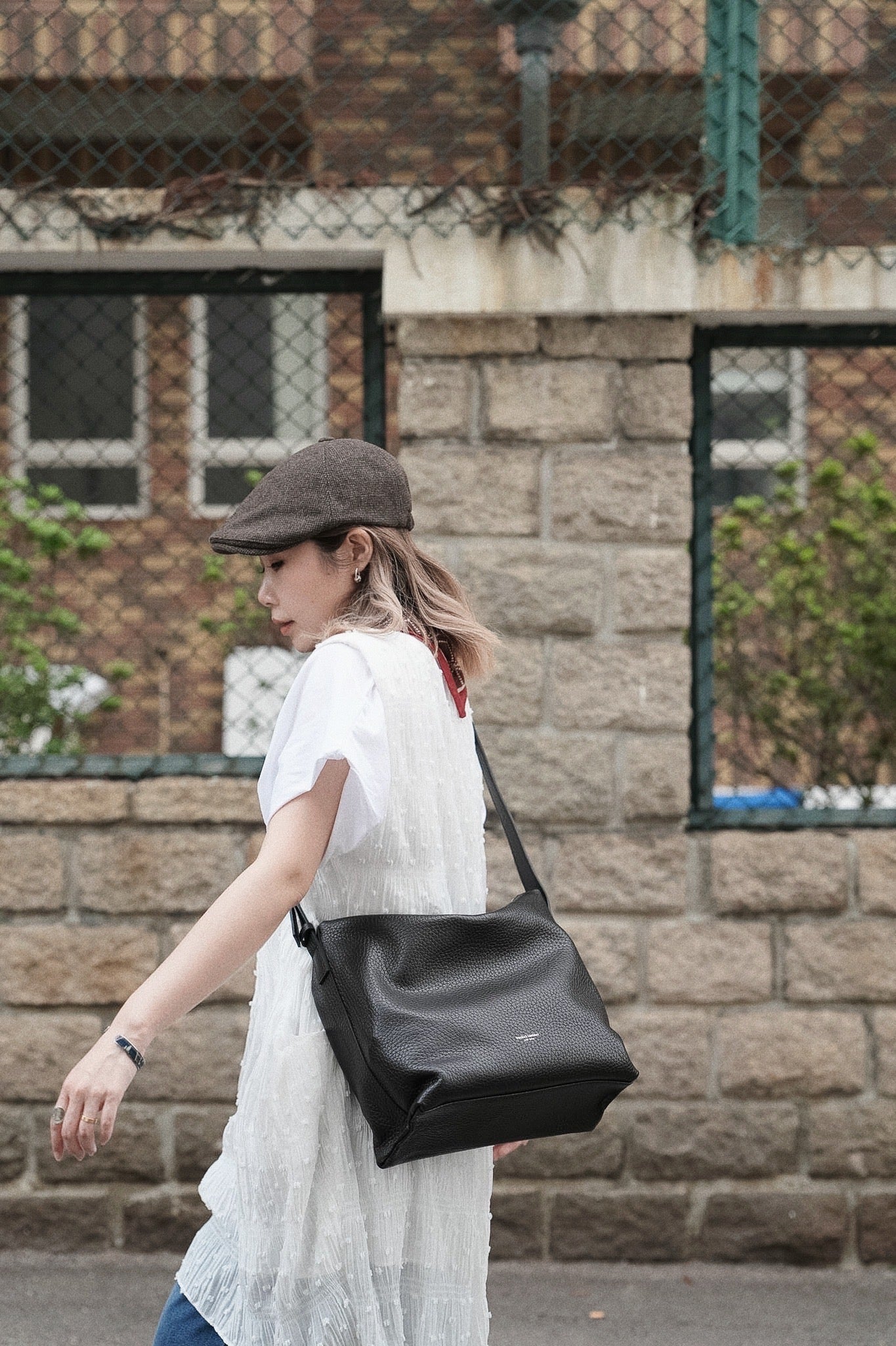 MZ951 ITALIAN HANDMADE LEATHER BOXY HOBO BAG / *9色