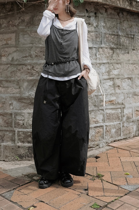 MB023 NYLON BALLOON PANTS