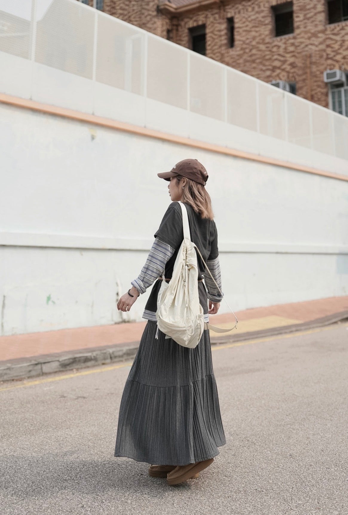 MZ971 PLEATED KNIT SKIRT