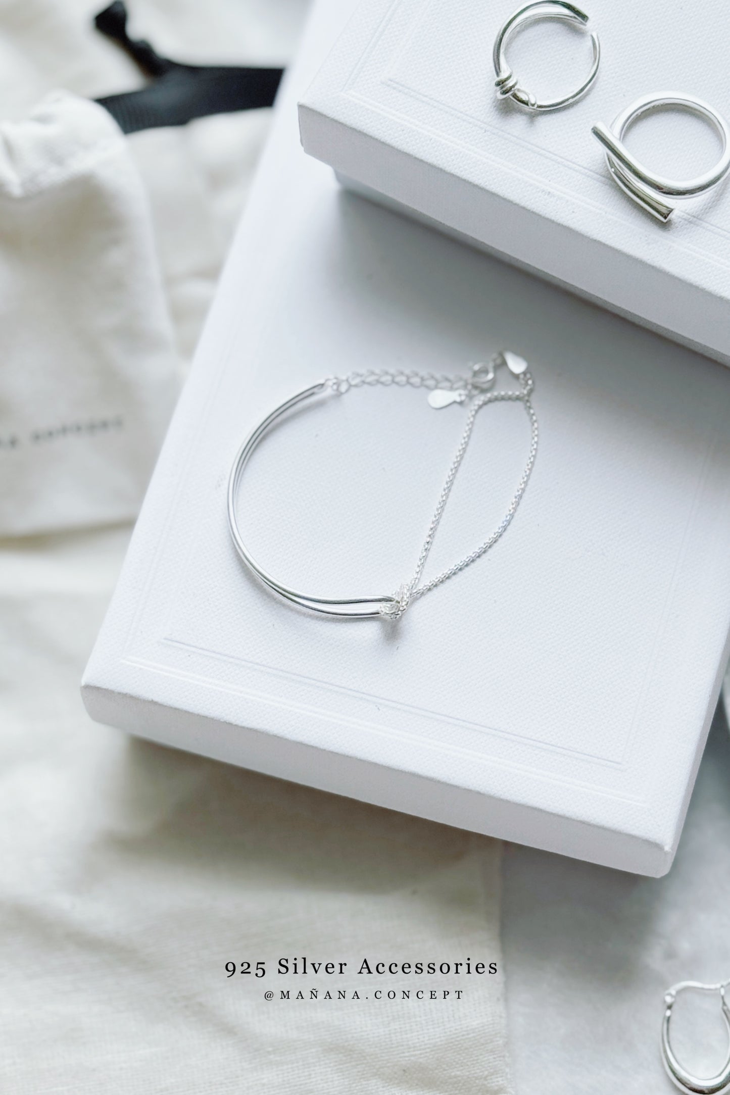 MZ829 SILVER 925 LAYERING BRACELET