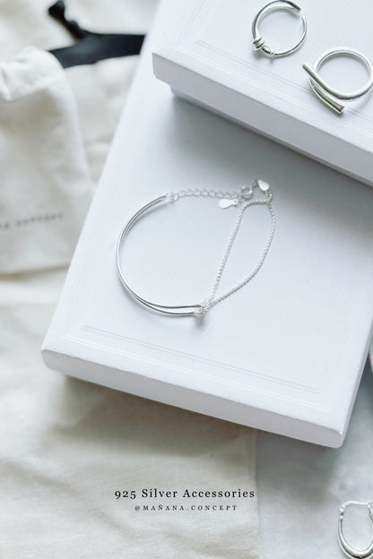 MZ829 SILVER 925 LAYERING BRACELET