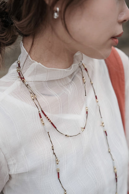 NA480 VINTAGE BOHO LONG NECKLACE