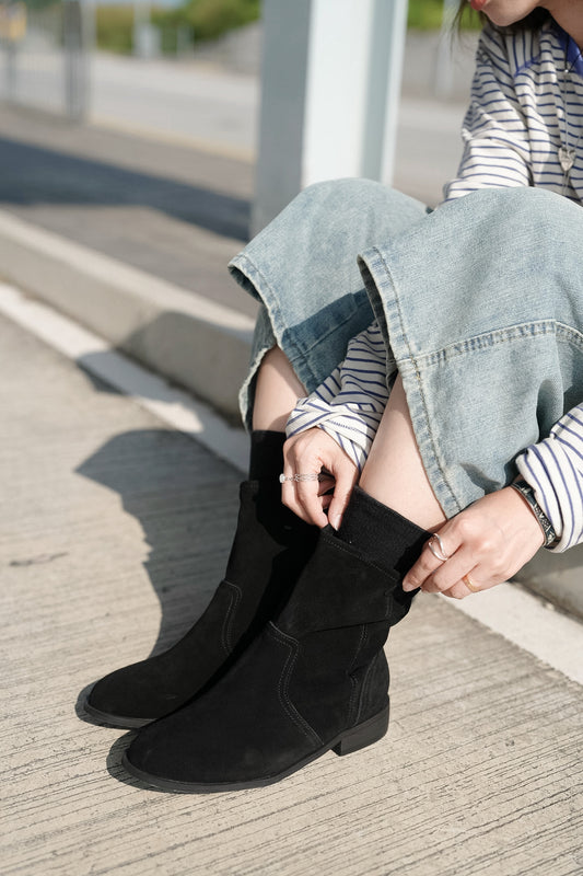 MB059 GENUINE LEATHER SUEDE BOOTS