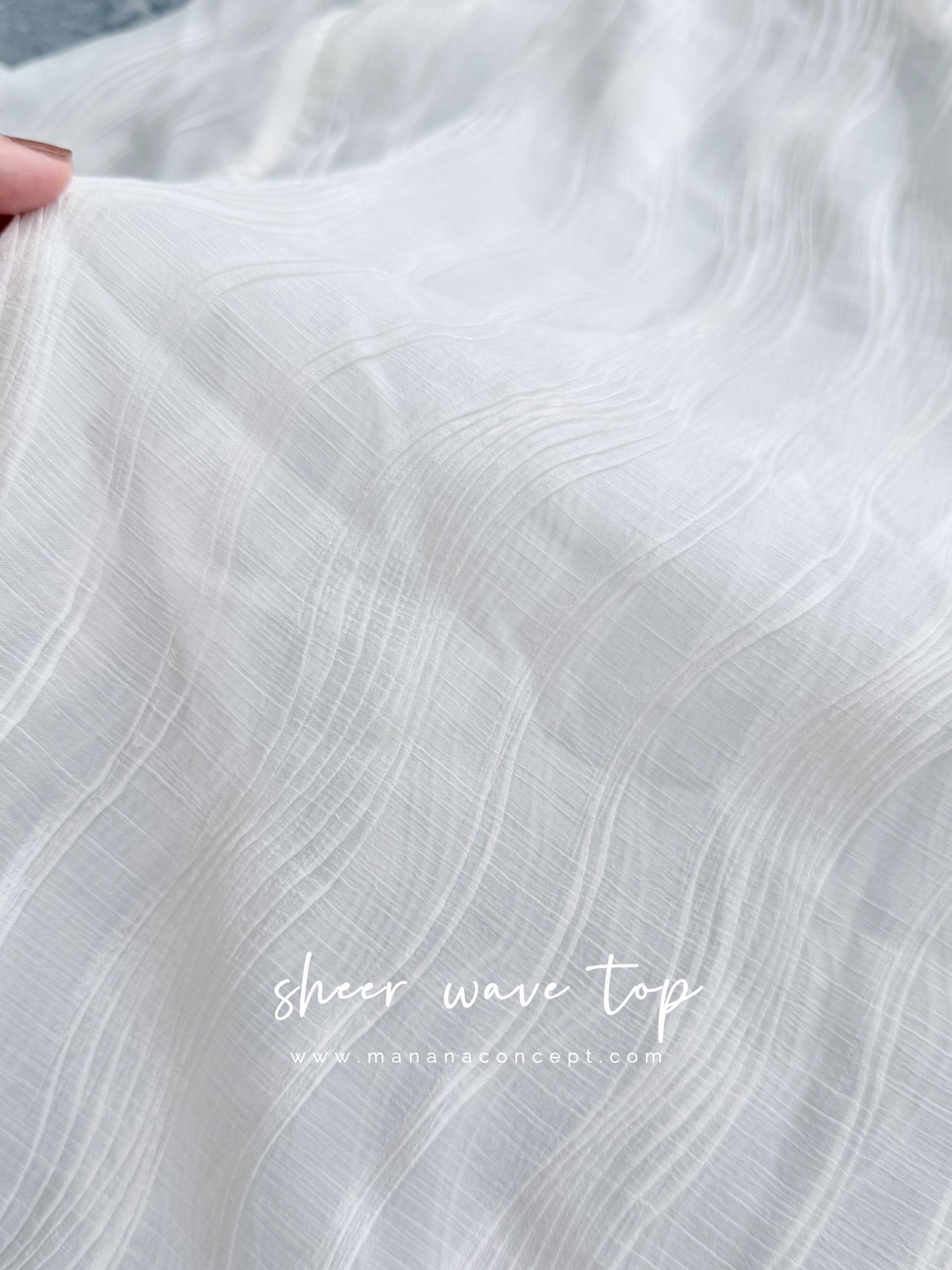 MZ976 SHEER WAVE TOP