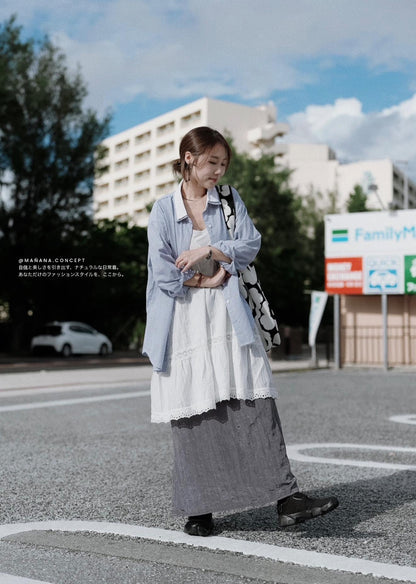 MB052 SILKY STRAIGHT SKIRT
