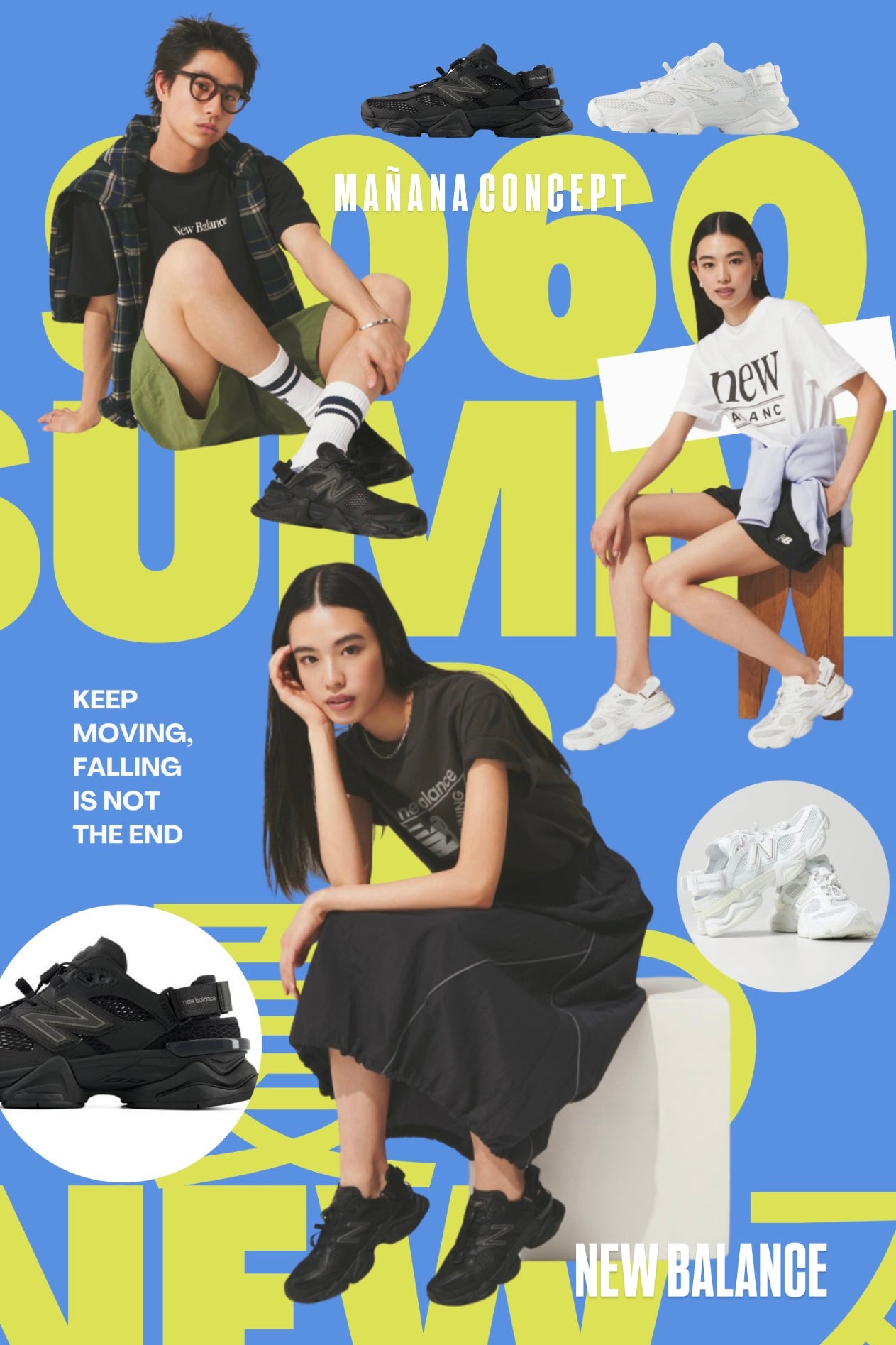 NEW BALANCE U9060 (日本限定) - 黑色/白色