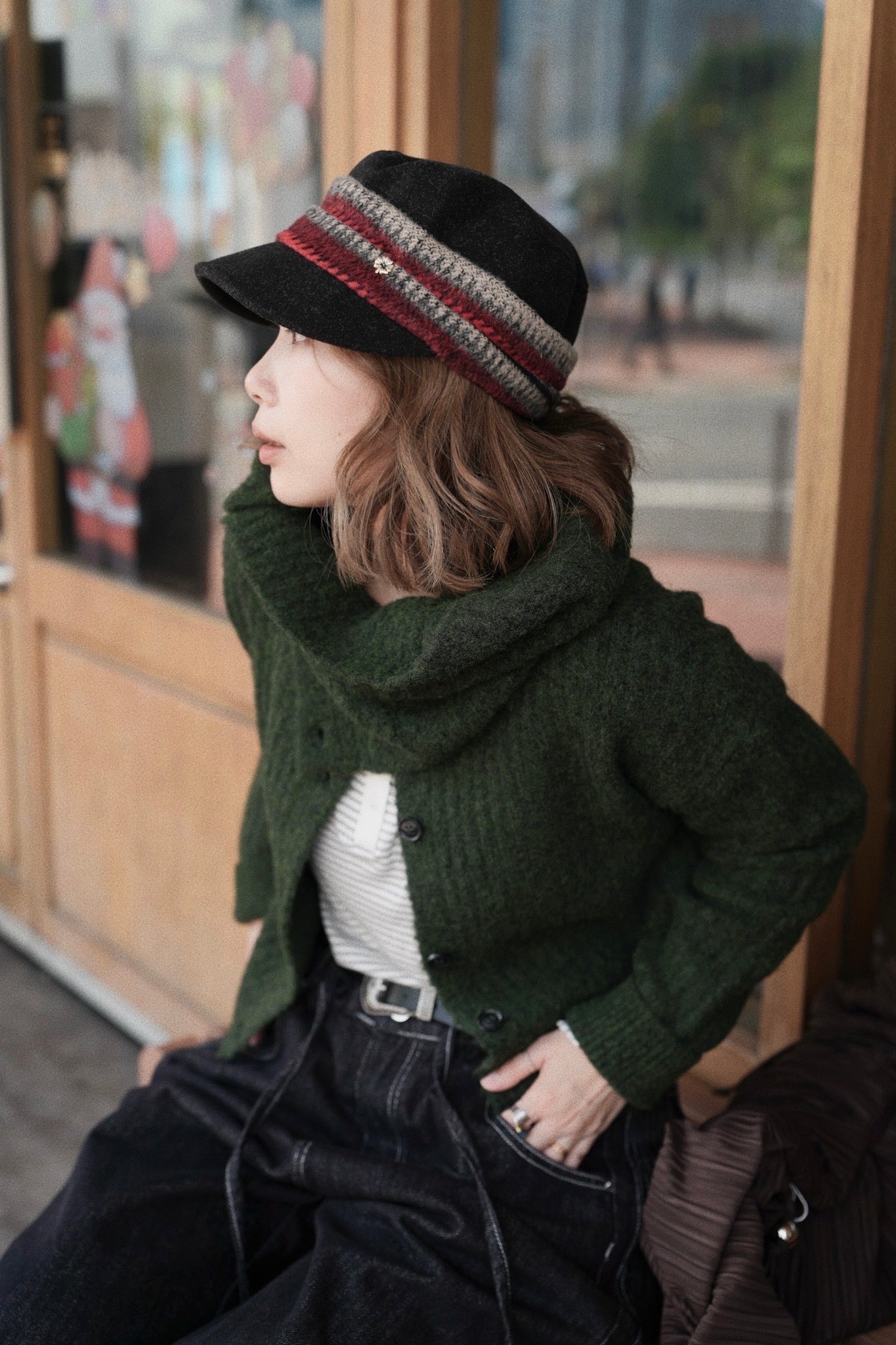 MZ907 NEWSBOY WOOL CAP