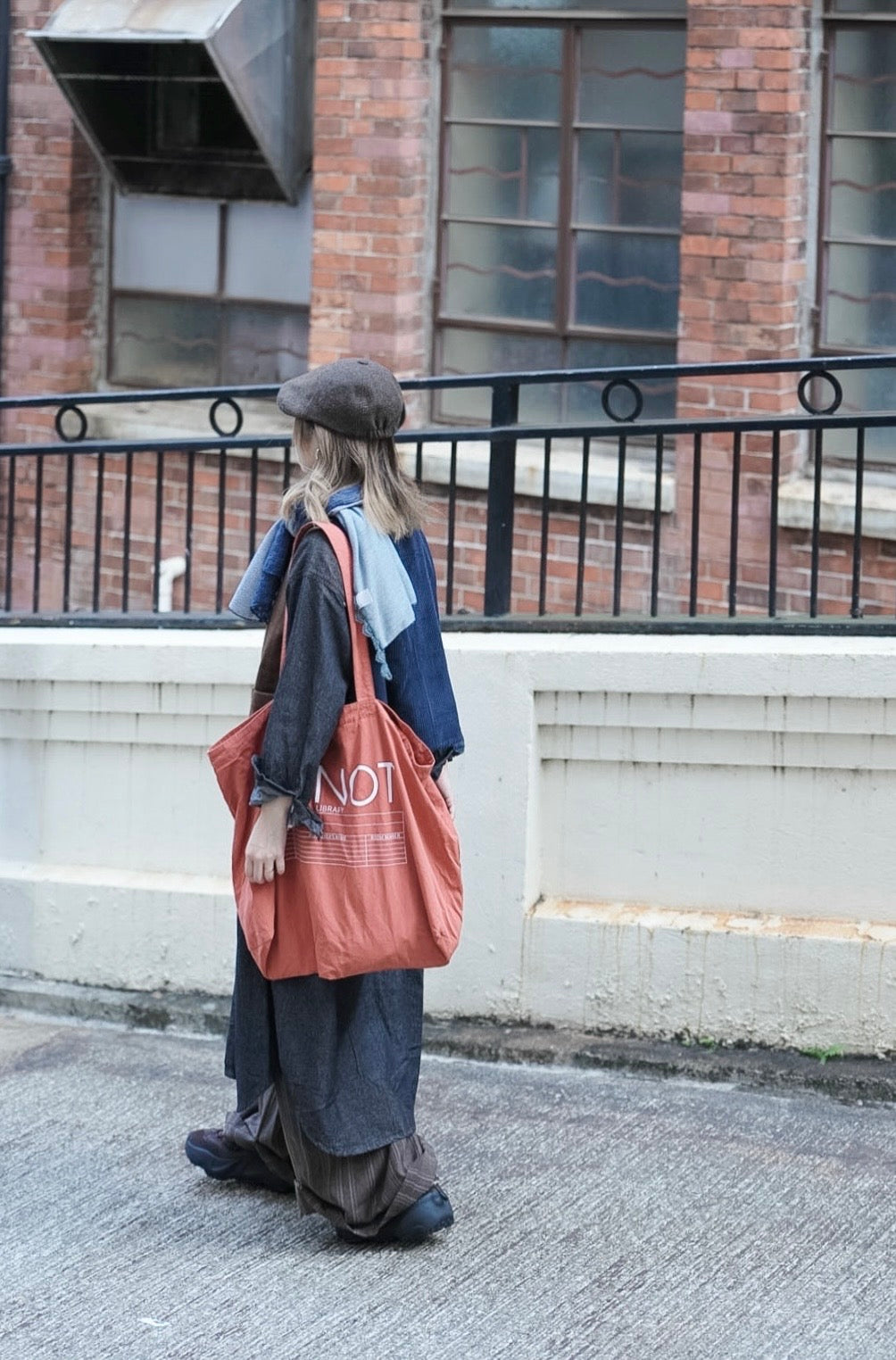 MZ959 PATCHWORK KNIT SCARF