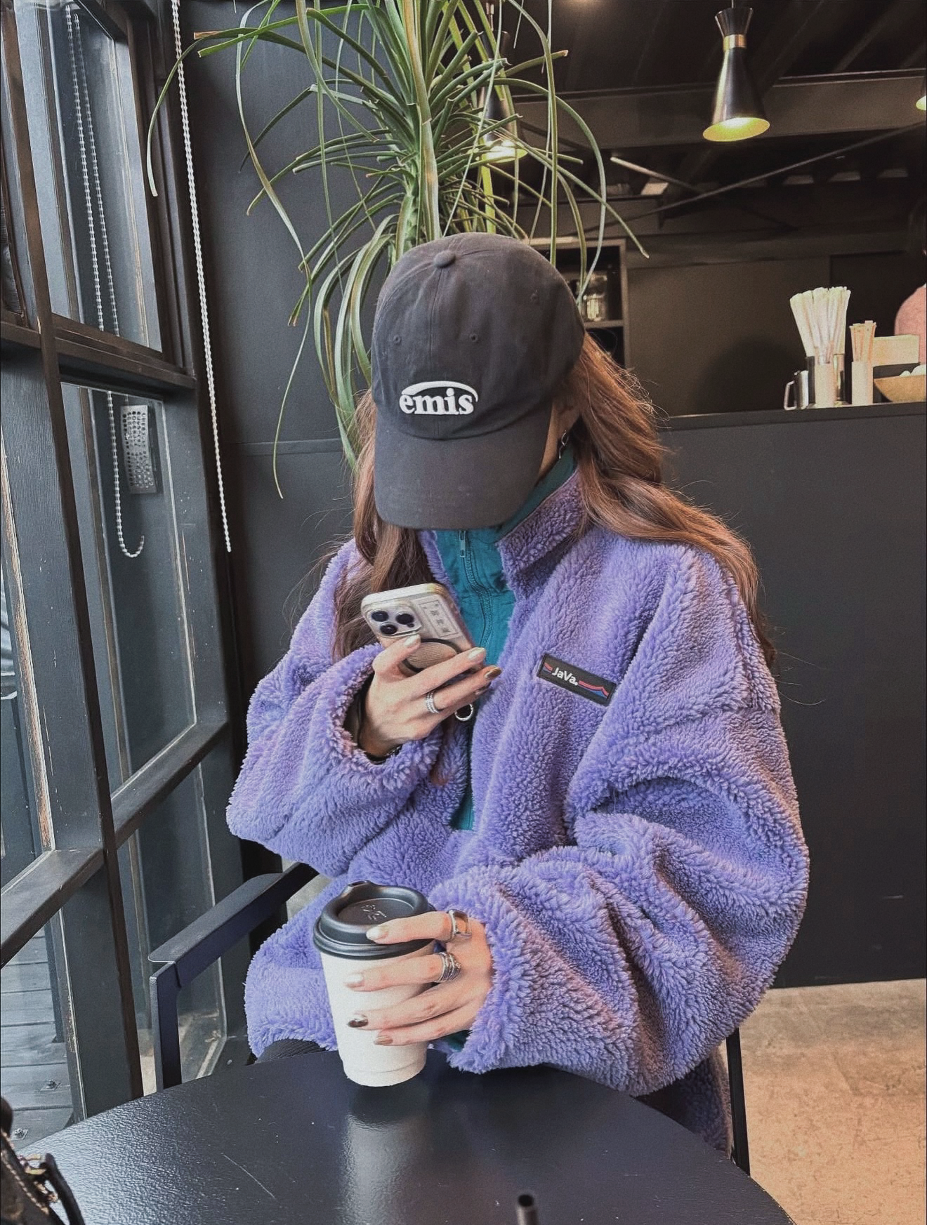 NA460 REVERSIBLE HALF ZIP BOA BLOUSON