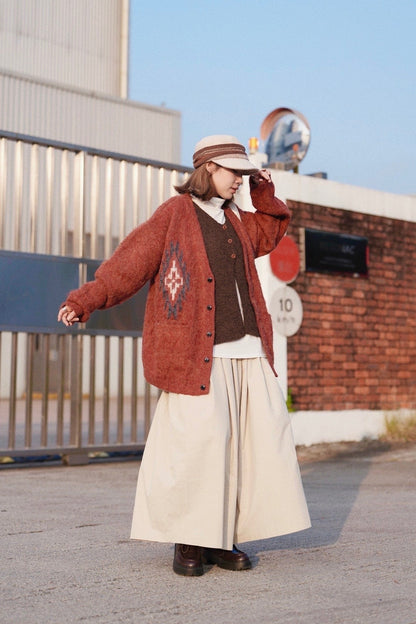 MZ924 KND CHIMAYO BRUSHED KNIT CARDIGAN