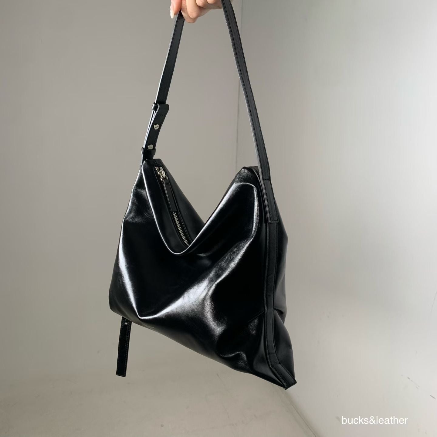 MZ764 ITALIAN LEATHER HANDMADE SHOULDER BAG