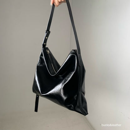 MZ764 ITALIAN LEATHER HANDMADE SHOULDER BAG