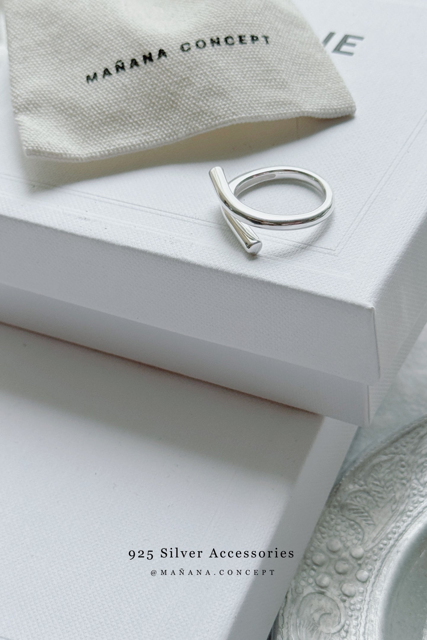 MZ831 SILVER 925 LAP RING