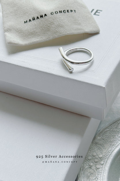 MZ831 SILVER 925 LAP RING
