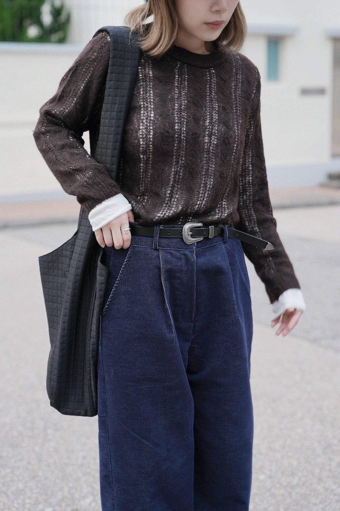 MZ861 ELASTIC WAIST CORDUROY PANTS