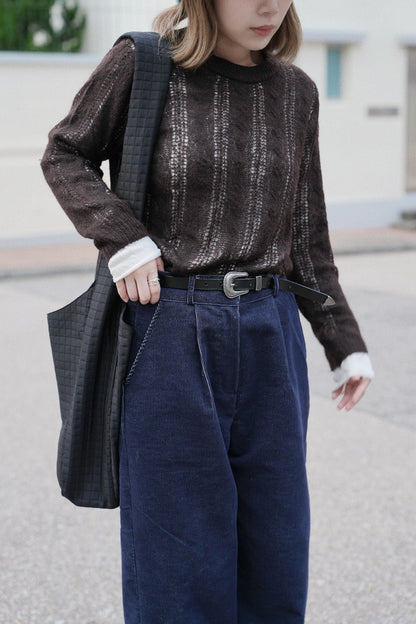 MZ861 ELASTIC WAIST CORDUROY PANTS