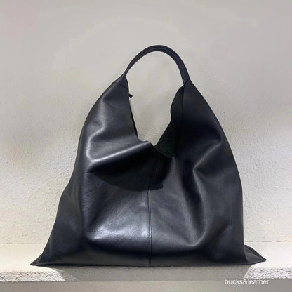 MZ838 ITALIAN LEATHER LARGE TOTE BAG / 2 COLORS
