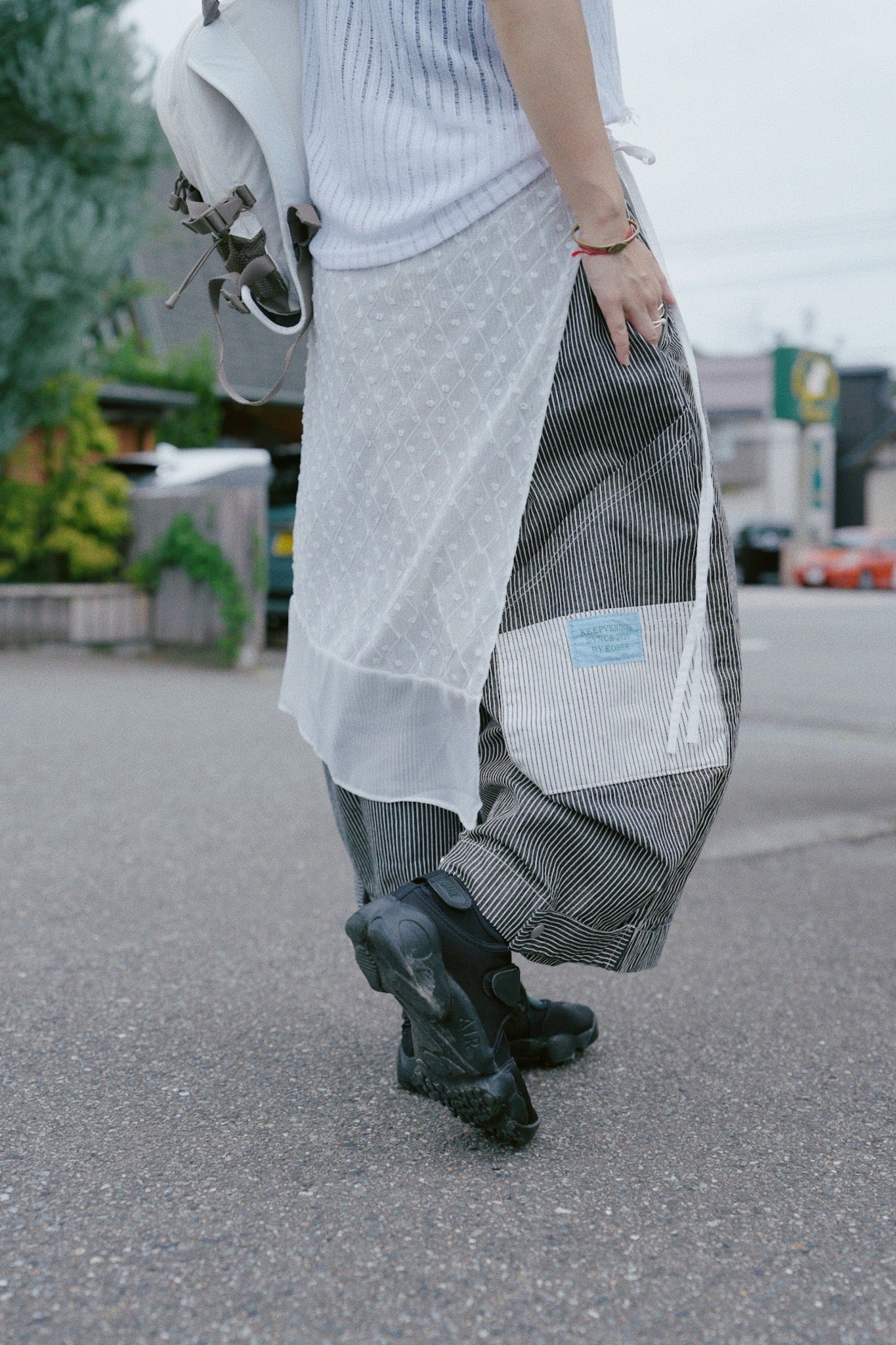 MZ823 PATCHED HICKORY STRIPED PANTS