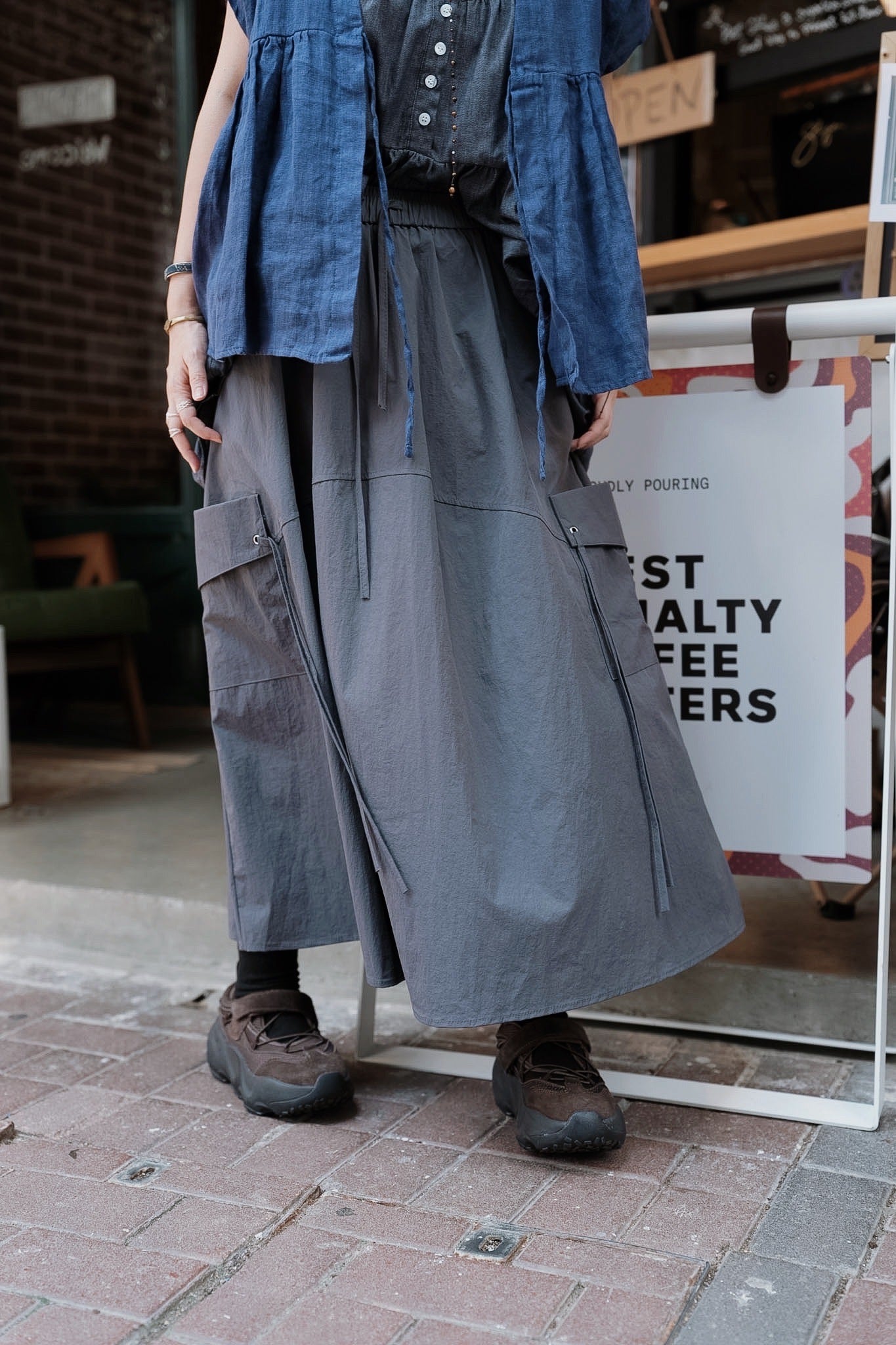 MB032 NYLON POCKET SKIRT