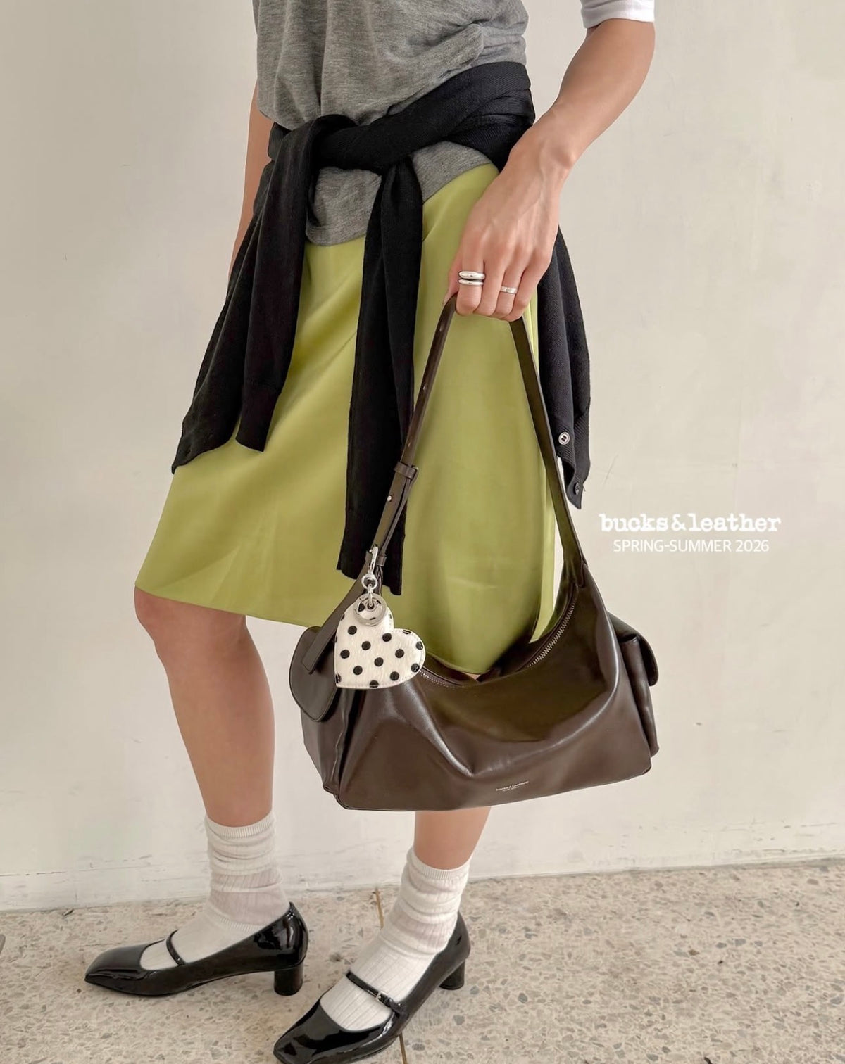BUCKS & LEATHER HANDMADE DOUBLE POCKET HOBO BAG