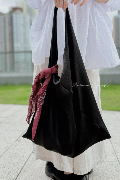 MB038 PLEATED SCARF TOTE BAG