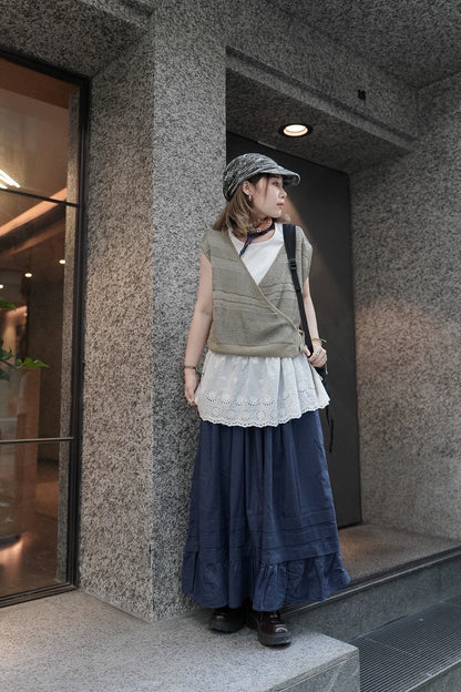 CB106 PLEATED FLARE SKIRT