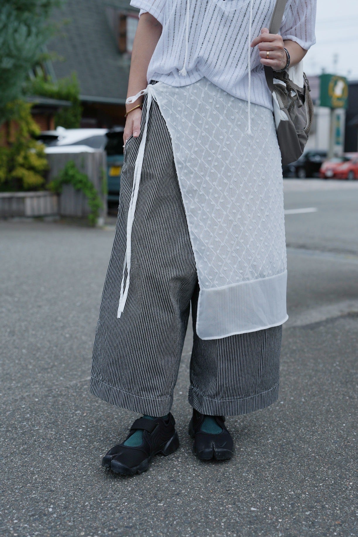 MZ823 PATCHED HICKORY STRIPED PANTS