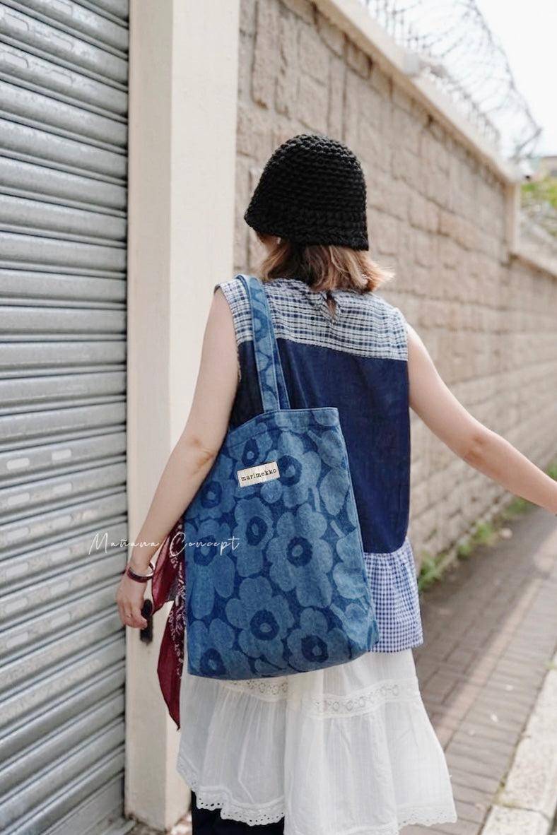MARIMEKKO - KIOSKI VANKKA DENIM UNIKKO BAG 41X44CM