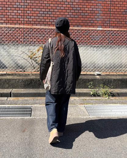 NA462 WAVY QUILTED MIDDLE COAT 【送$100】