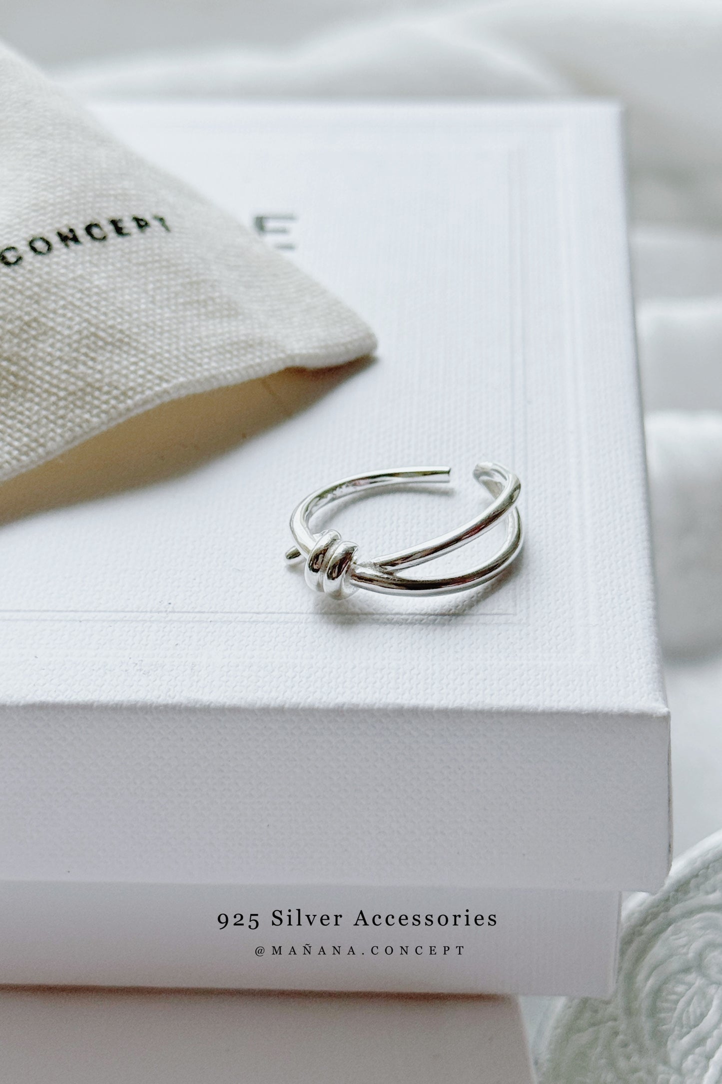 MZ830 SILVER 925 KNOT RING