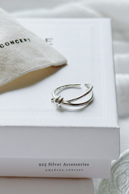 MZ830 SILVER 925 KNOT RING