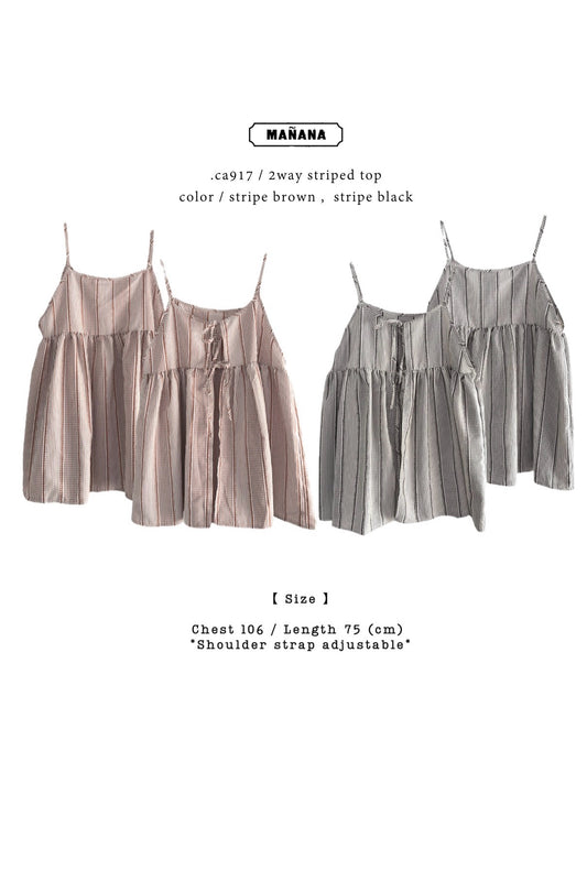 CA917 2WAY STRIPED TOP