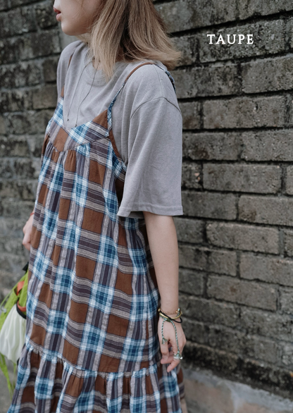 MB004 EARTH TONE LINEN T-SHIRT 【 2件減-$20, 4件減-$50 】
