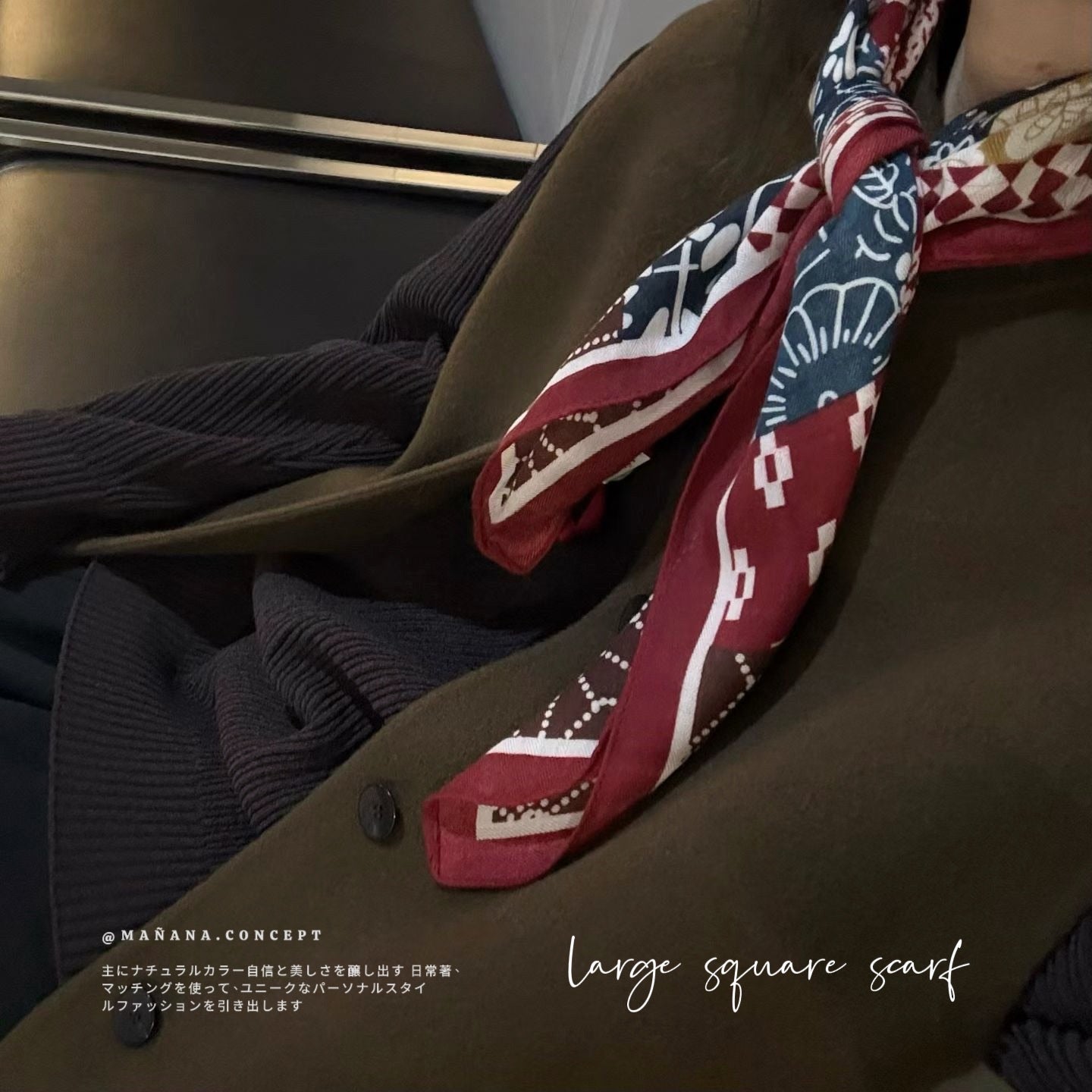 MZ960 LARGE SQUARE SCARF