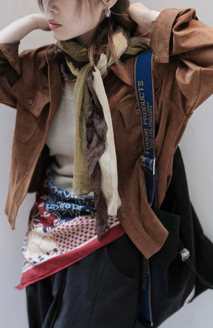 MZ958 HANDMADE PATCHWORK SCARF