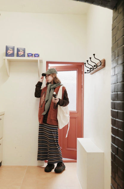 MZ921 CABLE HOODED SCARF