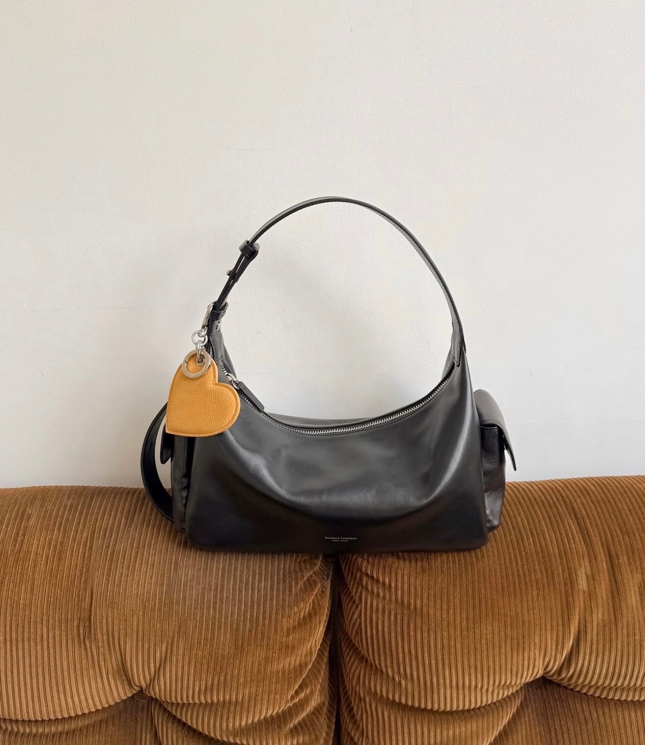 BUCKS & LEATHER HANDMADE DOUBLE POCKET HOBO BAG