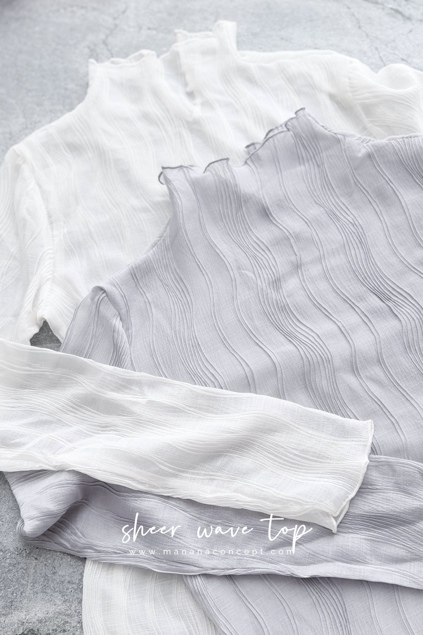 MZ976 SHEER WAVE TOP