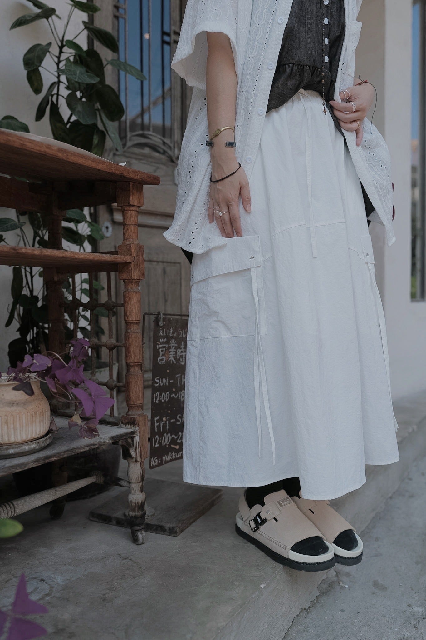 MB032 NYLON POCKET SKIRT