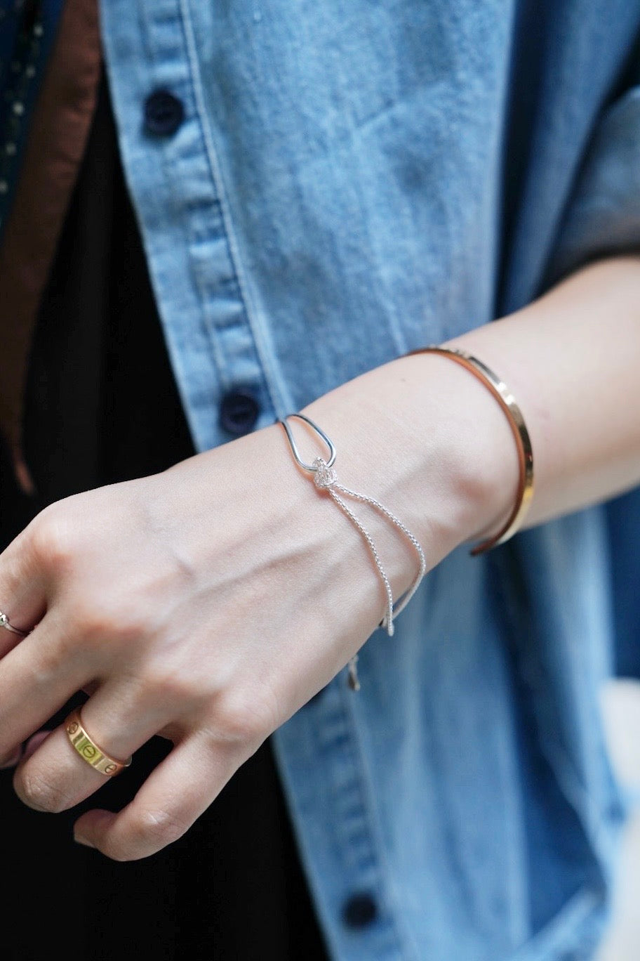 MZ829 SILVER 925 LAYERING BRACELET