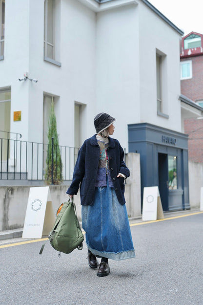 MZ882 ALPACA WOOL COAT