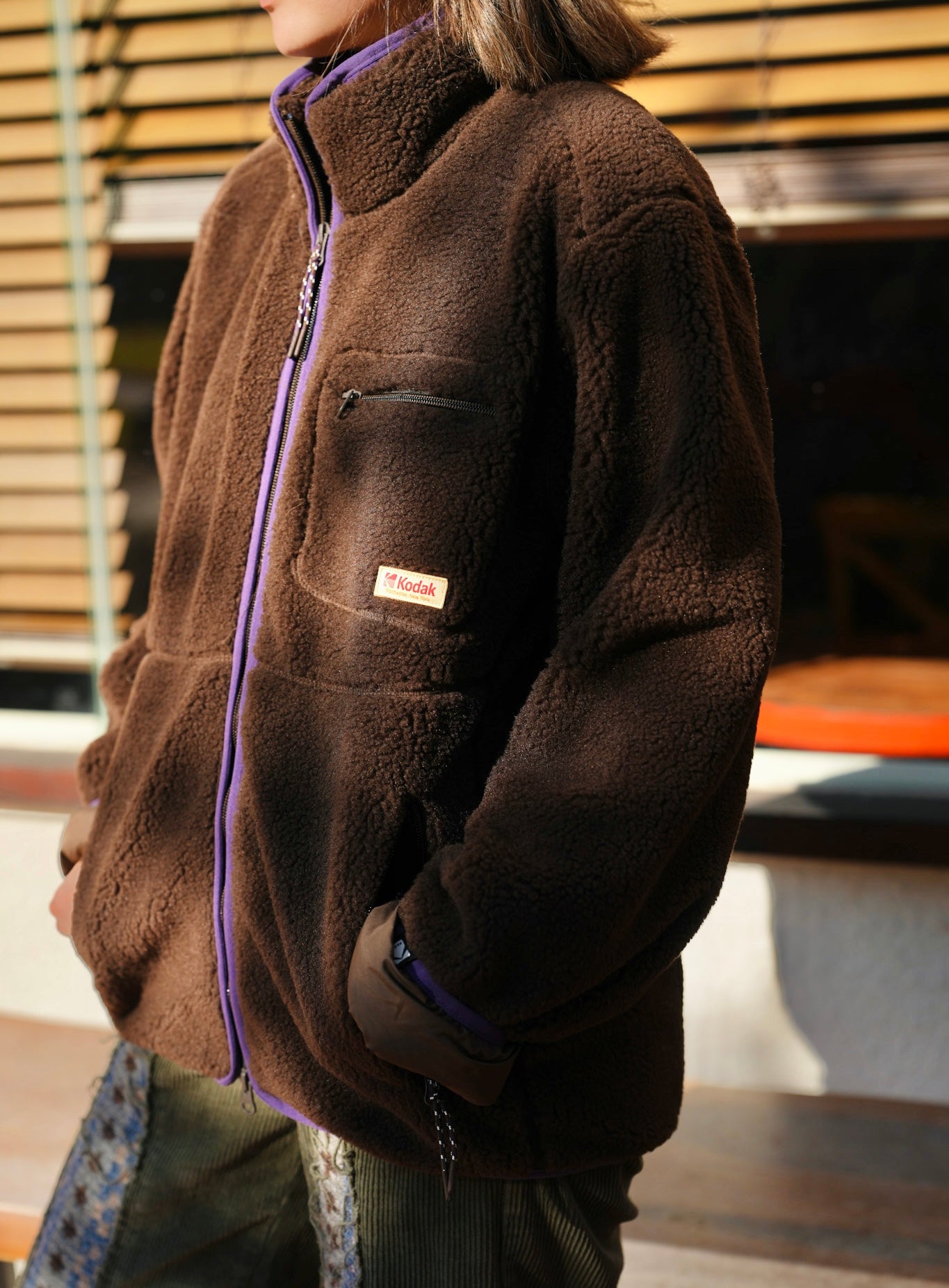 KODAK STAND NECK FLEECE JACKET